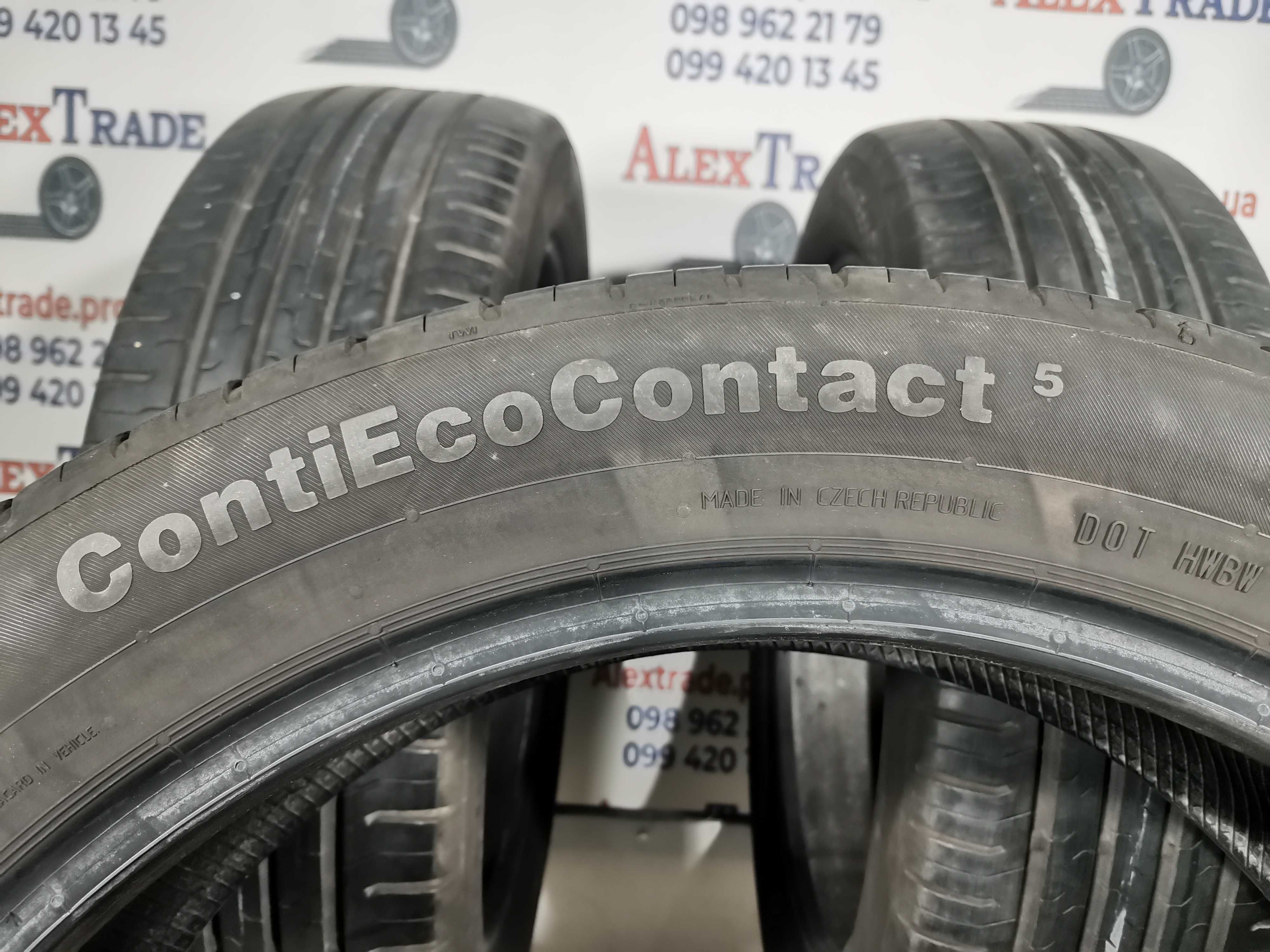 4 шт. 195/55 R20 Continental ContiEcoContact 5 XL літні шини б/у