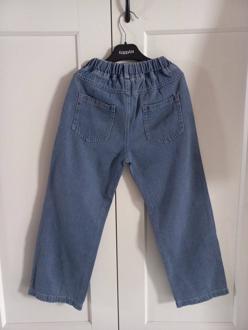 Shein spodnie dżinsowe culoty szerokie nogawki r.130