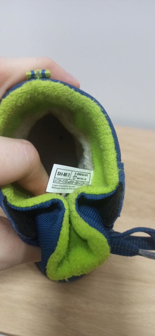 Śniegowce buty zimowe odblaski Superfit 24 niebieskie Gore-Tex