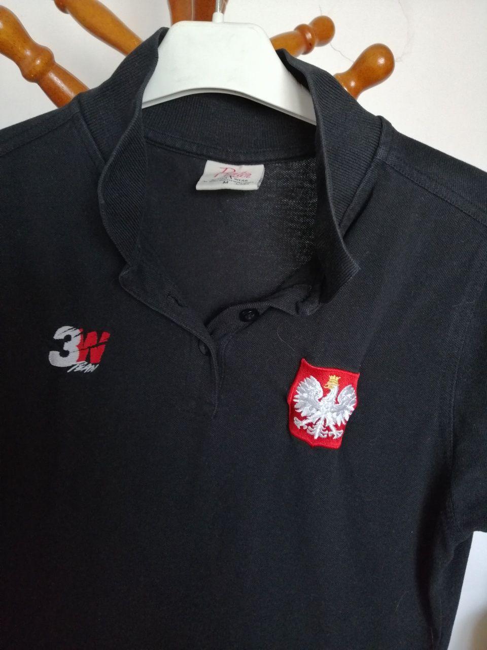 Koszulka sportowa z godłem polski/element zestawu kibica/rozmiar S.