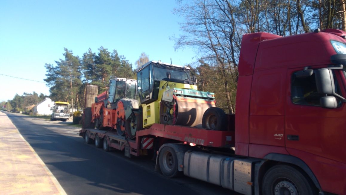 Transport niskopodwoziowy maszyn i towarowy wynajem sprzętu