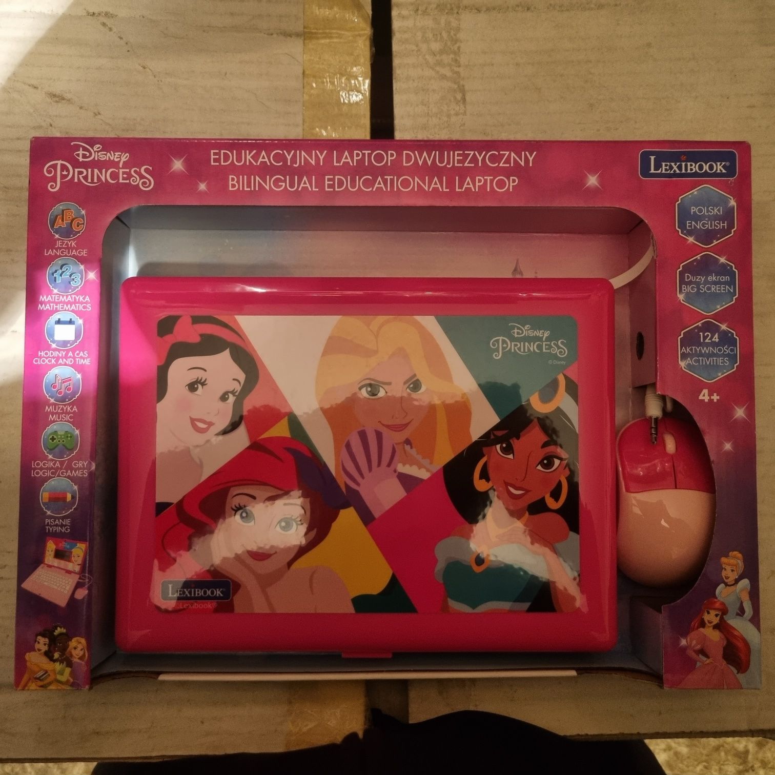 Lexibook laptop edukacyjny polsko-angielski  -motyw księżniczki disney