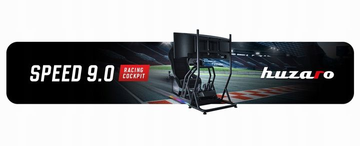Kokpit Wyścigowy Stelaż Gamingowy Do Simracingu Huzaro Speed 9.0 150 K