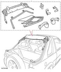 LAND ROVER Freelander 1 L314 SOFT TOP Криша багажнику