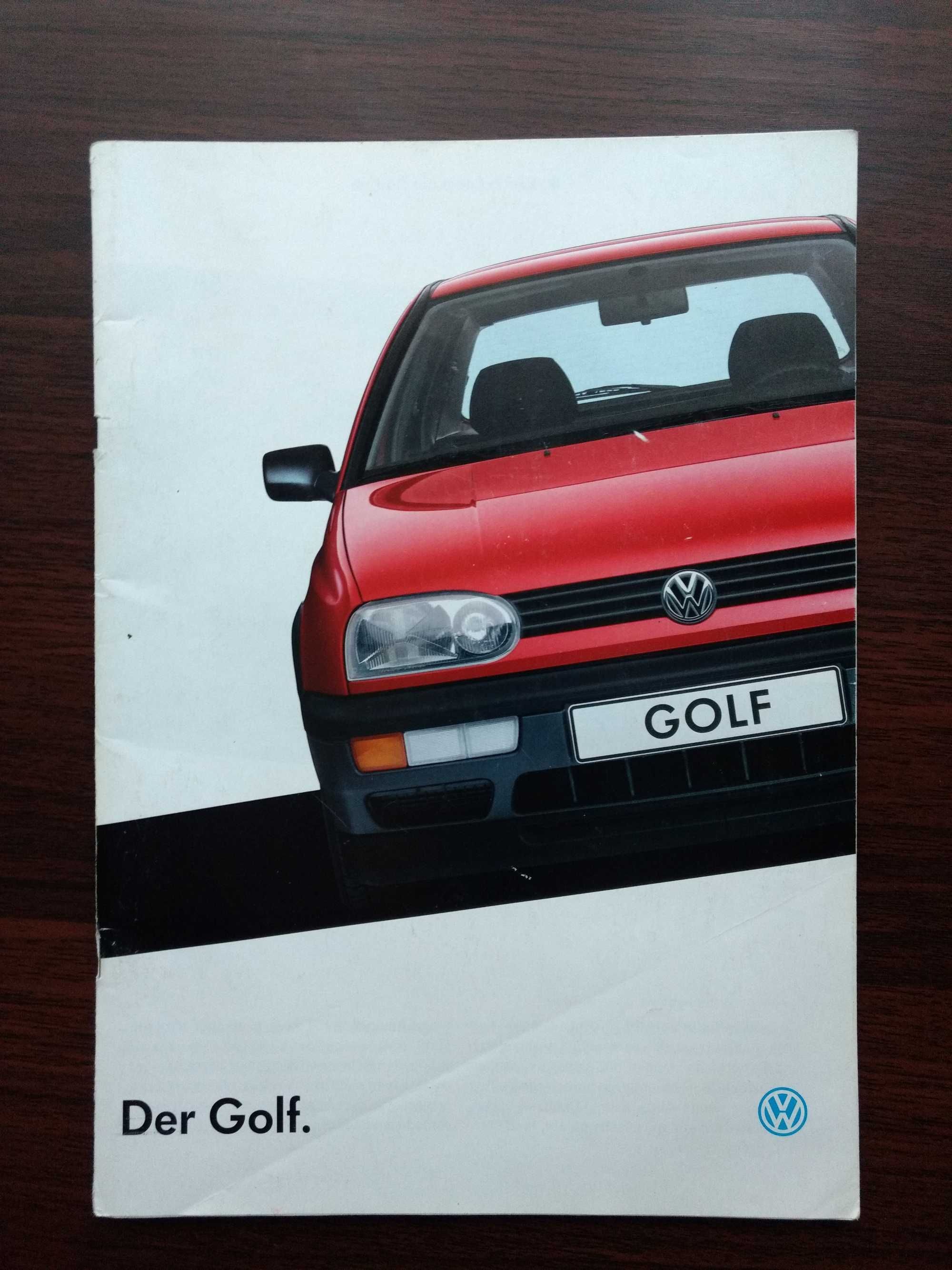 Prospekt VW Golf III 1992 r., język niemiecki