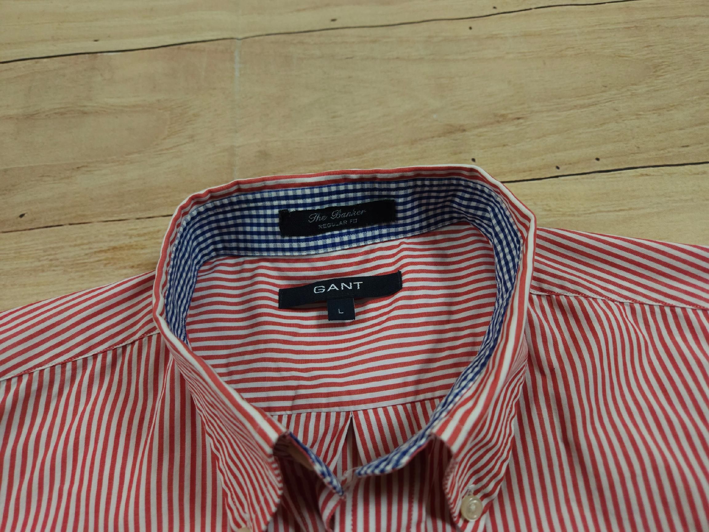 GANT The Banker Koszula w Prążki Regular Fit Męska r. L