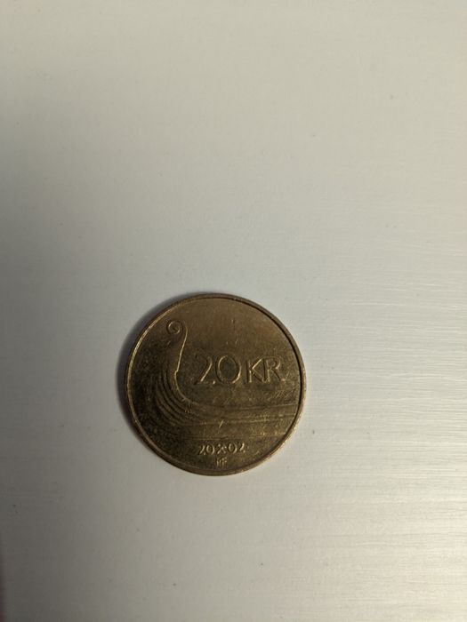 20 kr крон Норвегия 2002 год