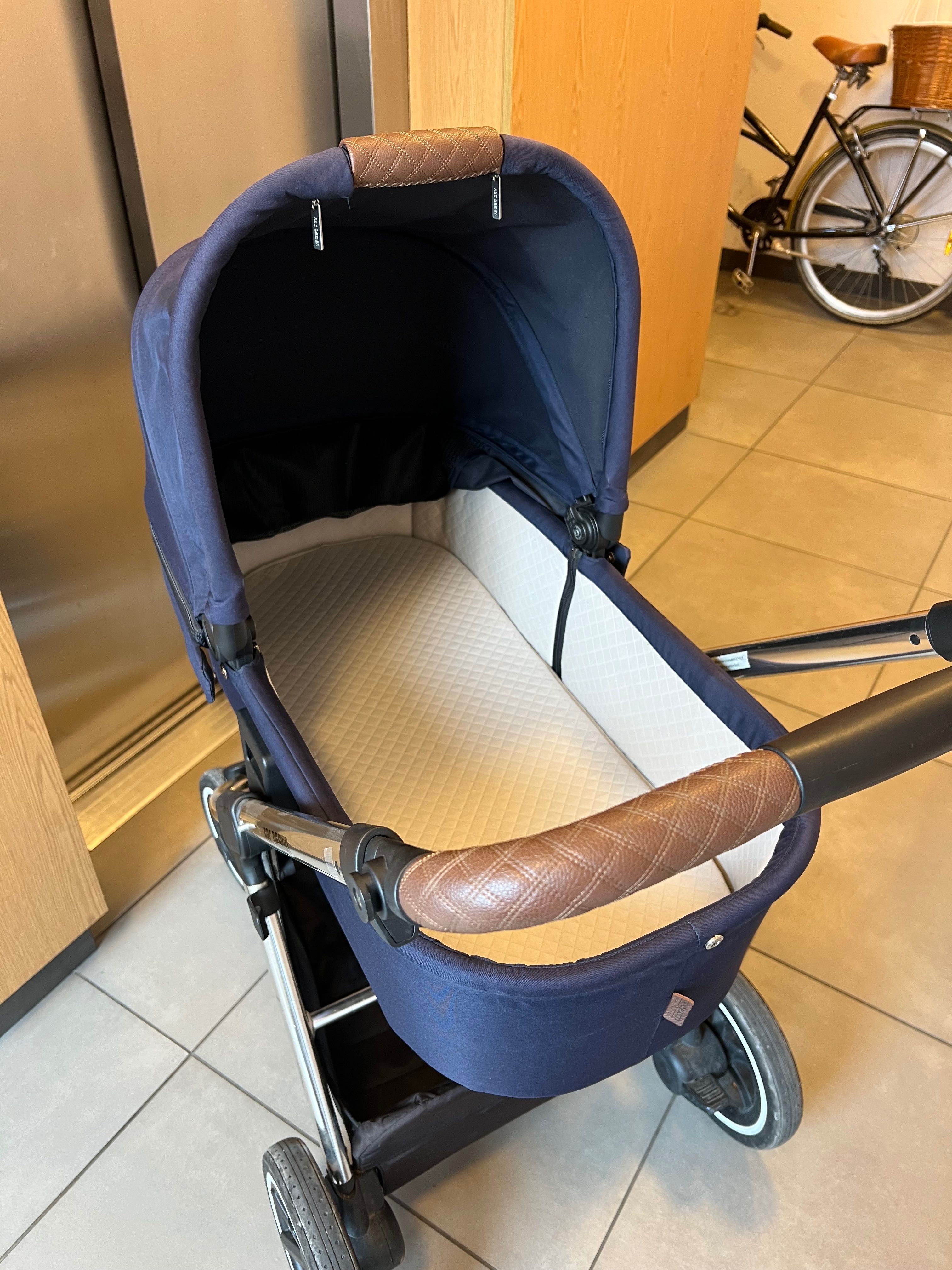 Wózek 2w1 gondola spacerówka ABC Design Samba Navy blue