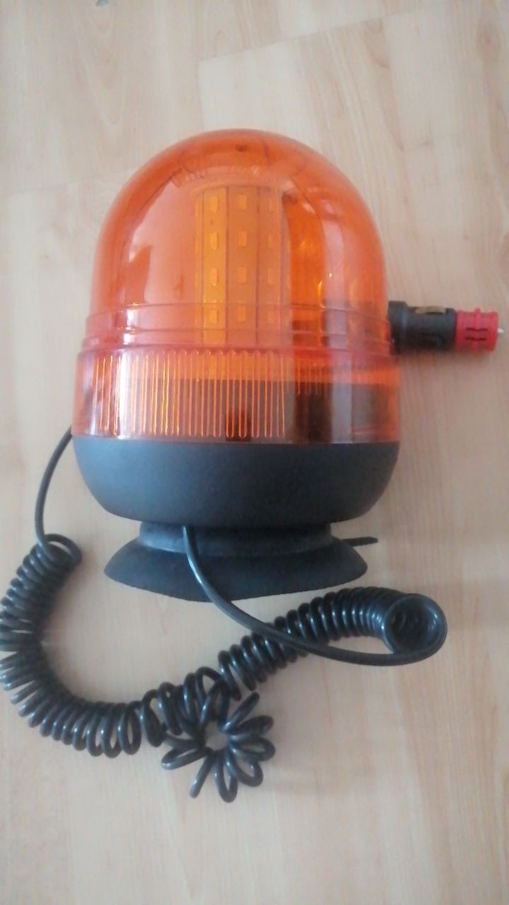 Lampa Błyskowa KOGUT 12/24V na magnes LED