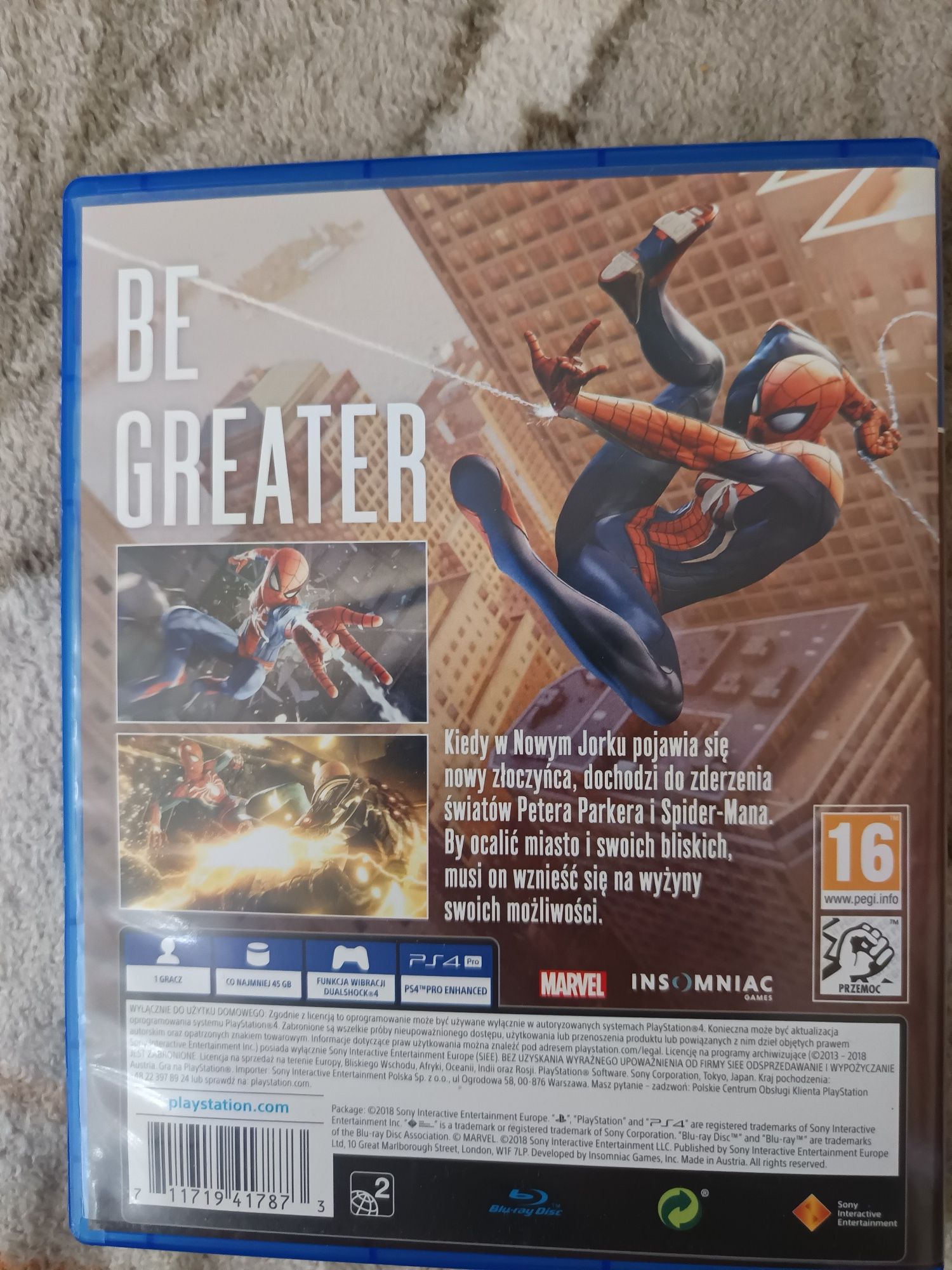 Gra Ps4 Spiderman