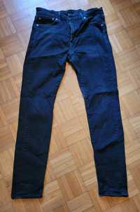 Czarne jeansy/spodnie Levi's