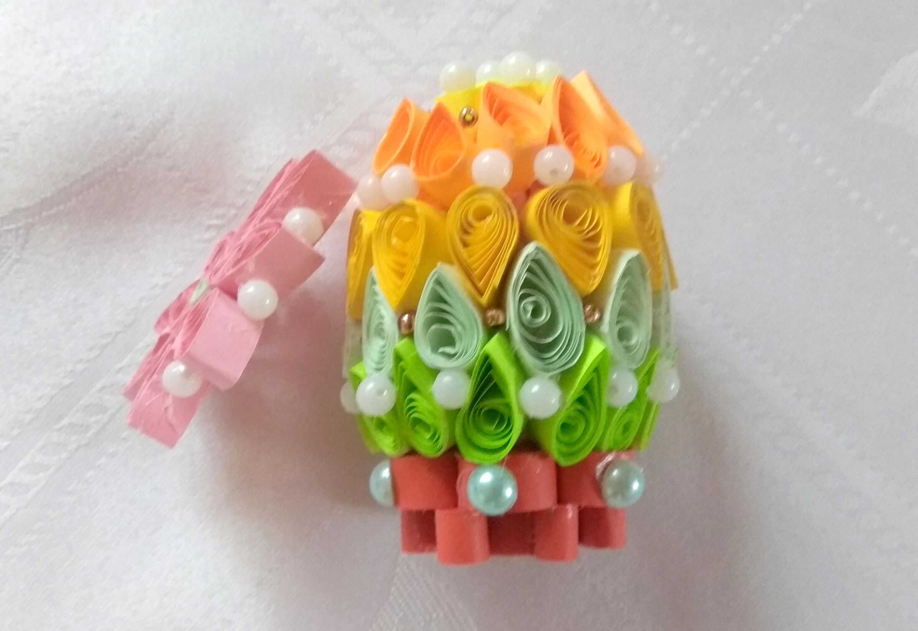 JAJKO jajo Quilling rękodzieło Wielkanoc 9cm