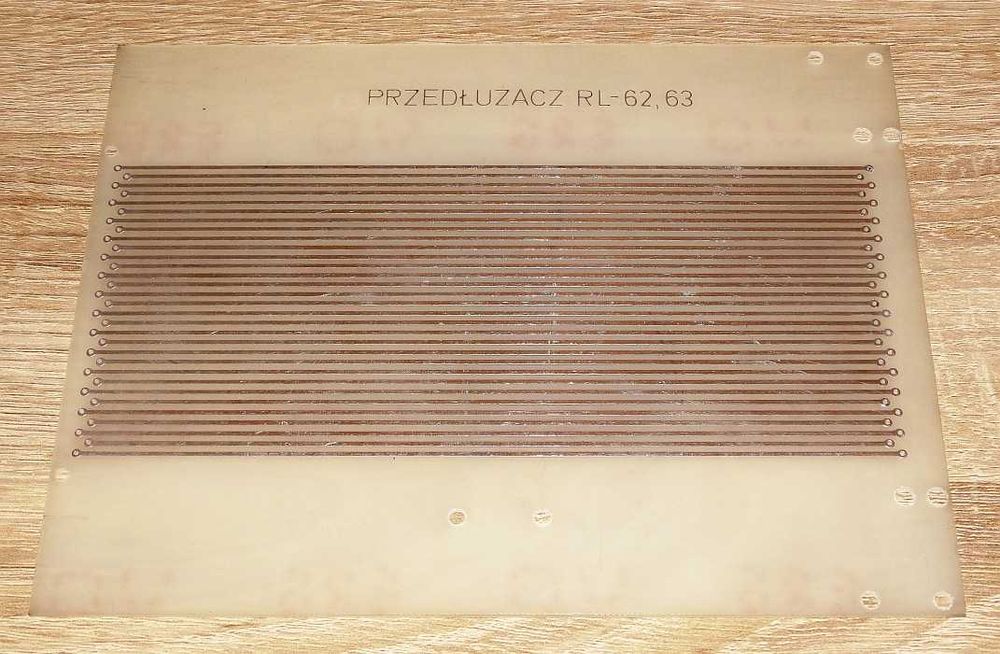 Płytka PCB przedłużacza RL-62,63 modułów ze złączami ELTRA 31 PIN 851