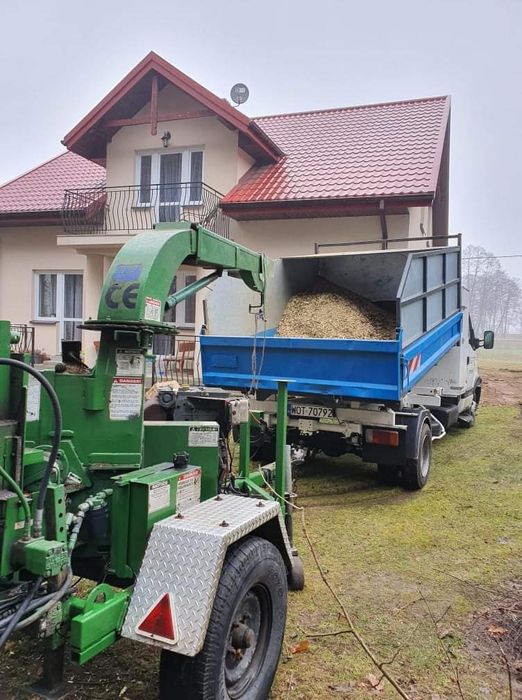 Wycinka drzew ogrody koszenie czyszczenie działek Mielenie rębak