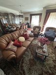 Sofa e poltronas - italiano, pele natural como novas.