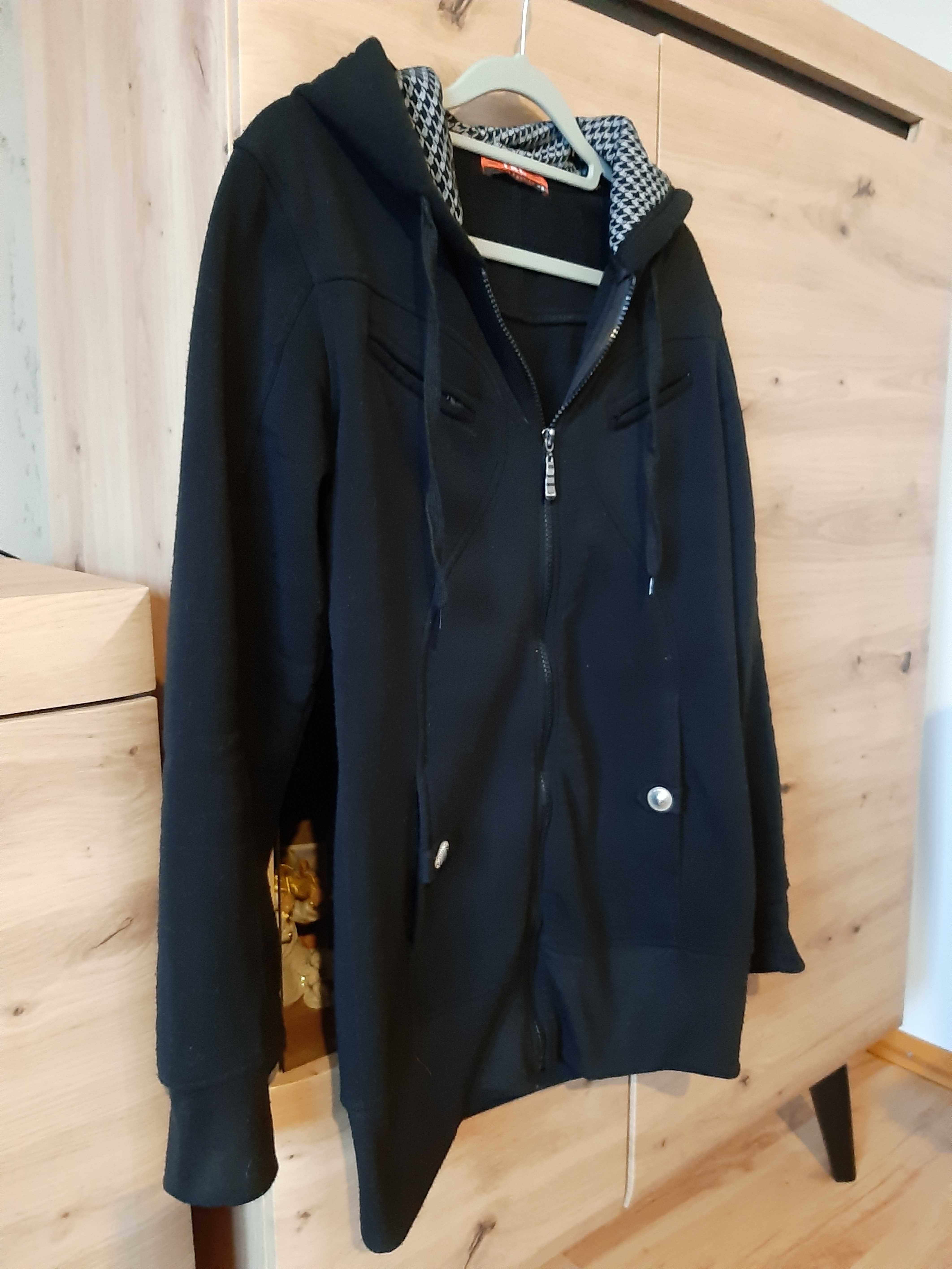 Bluza z kapturem, długa, ciepła, rozmiar S/M