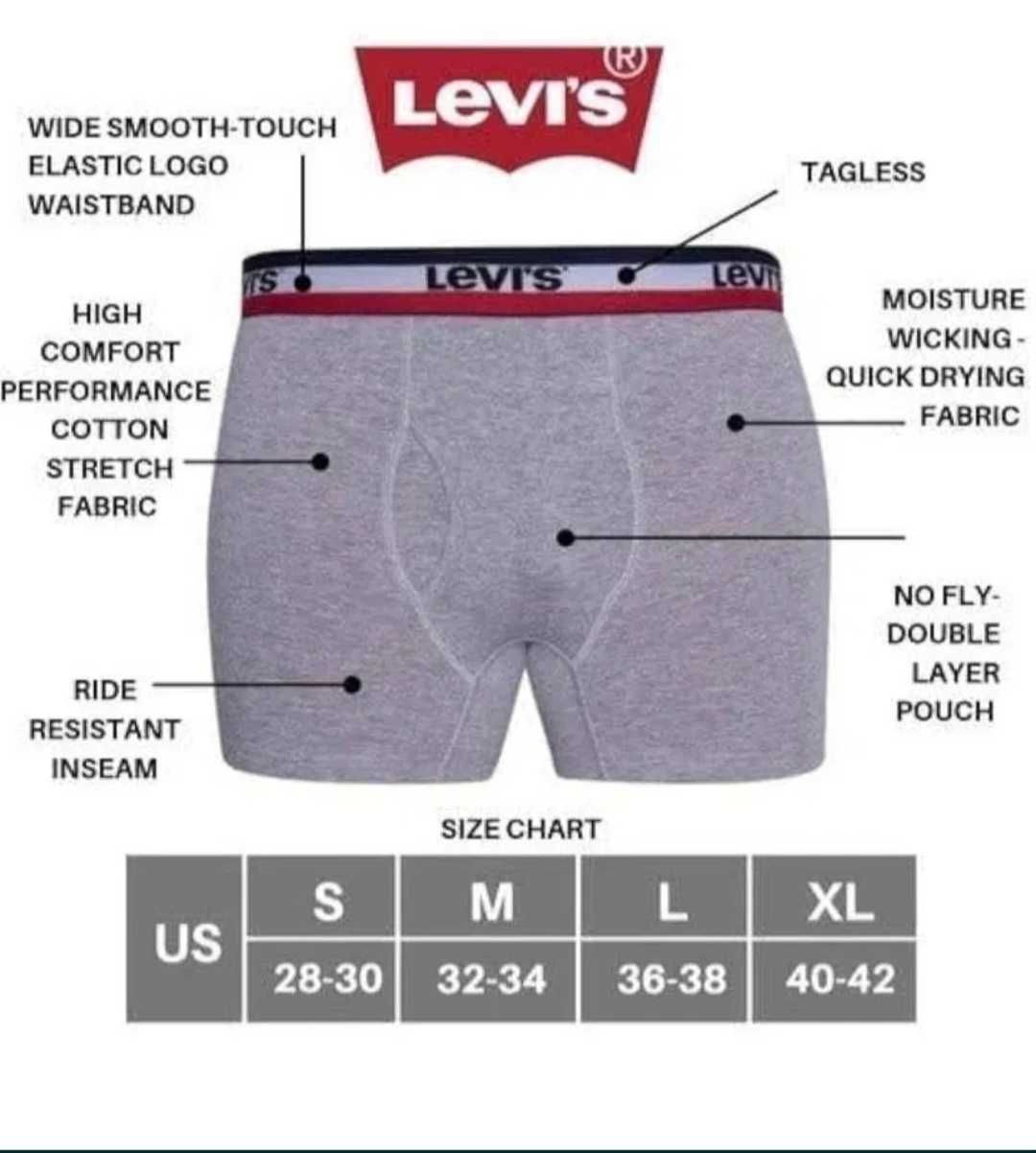 Труси-боксери Levis Boxers (5 pack) navy grey melange