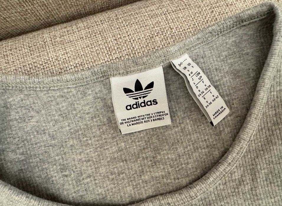 Krótka bluza bawełniana ADIDAS, rozmiar S