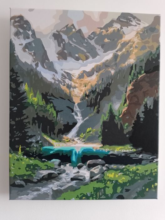 Obraz malowany ręcznie farbami akrylowymi