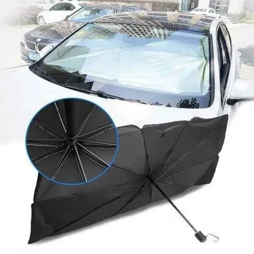 Автомобильный солнцезащитный зонтик на лобовое стекло 78х136 85х140 см