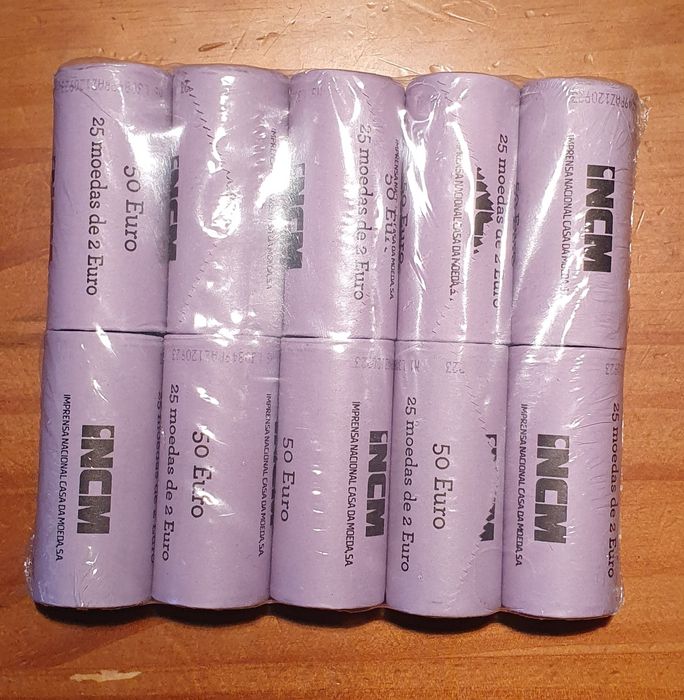 Rolos e Moedas de euros - novas UNC