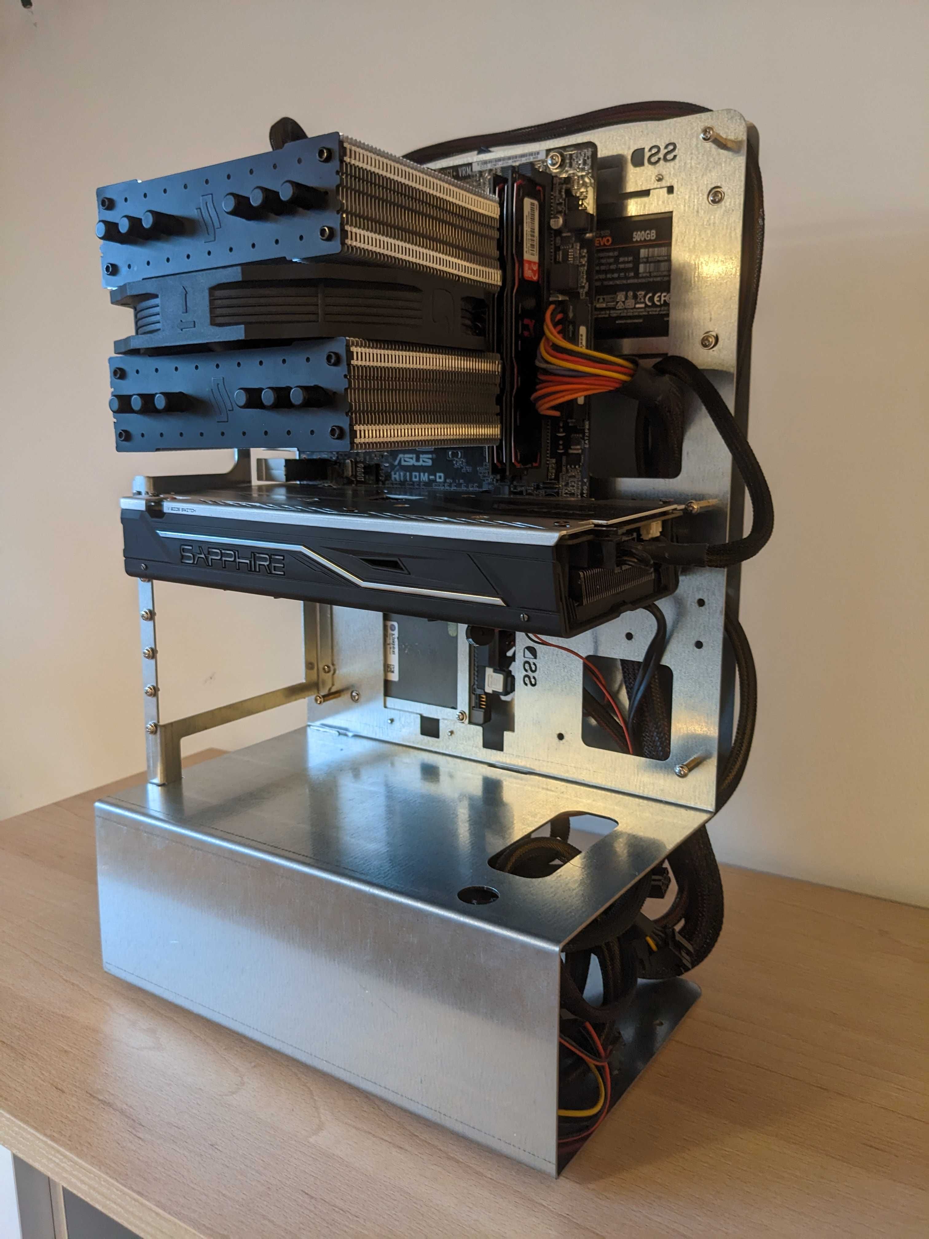 Otwarta obudowa PC ATX / Test bench / OPC-V - Surowy / 4x SSD  1 x HDD