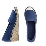 bonprix granatowe espadryle buty wsuwane na koturnach tekstylne 39