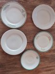 5 szt. talerzy deserowych z porcelany (Lubiana)
