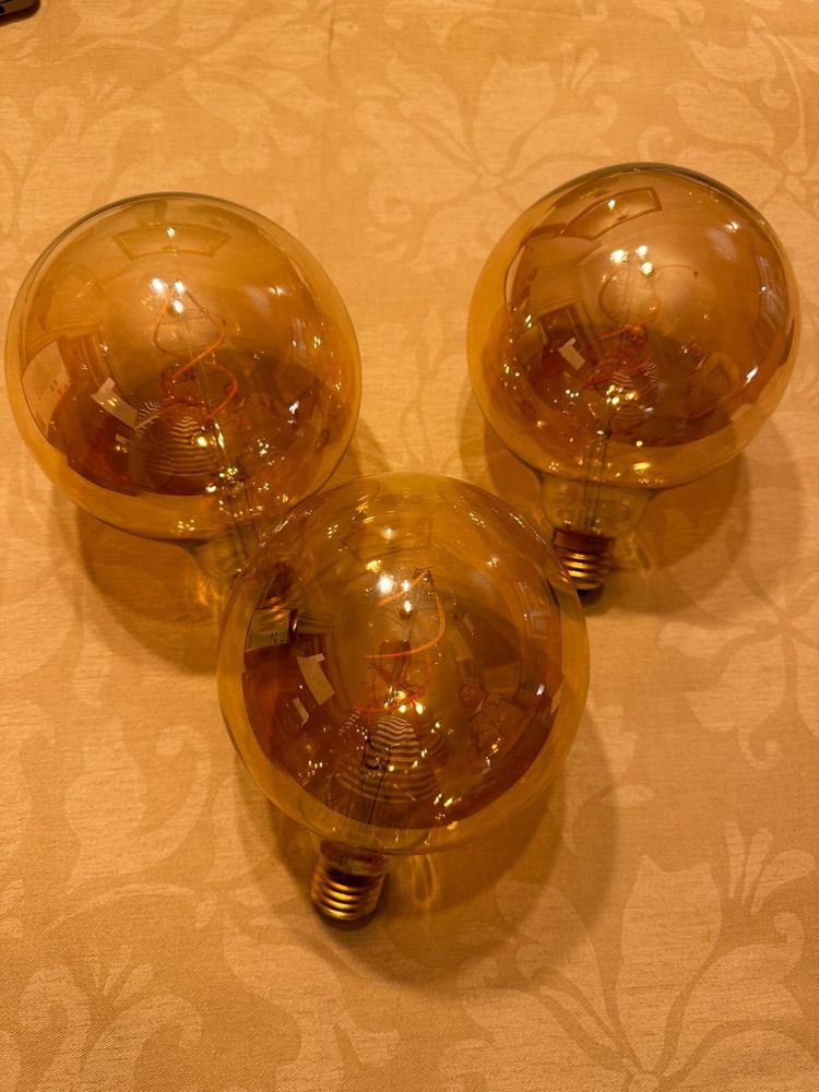 3 Lampadas grandes vintage led - 5W 2000K
