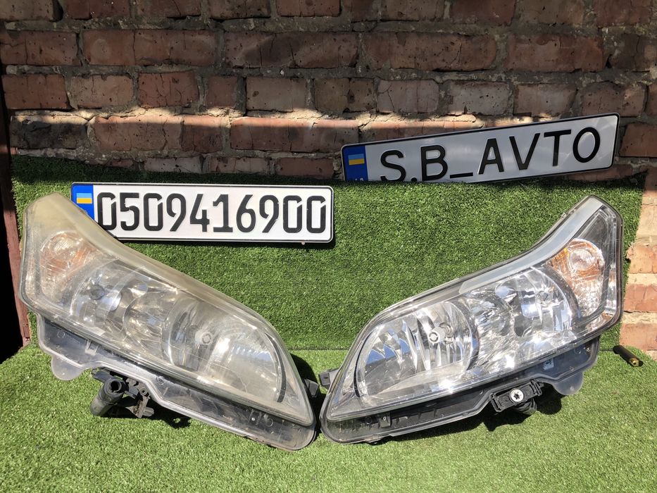 Фари передні сітроен с4 з омивачами citroen c4 лінзовані