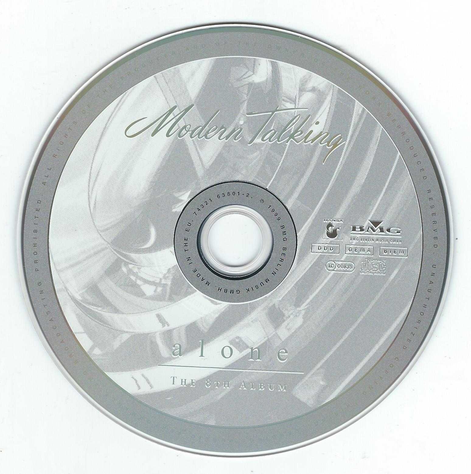 CD Modern Talking - Alone-The 8th Album (1999) (Hansa)