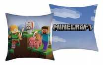 Poduszka 40x40 Minecraft Steve Alex Creeper Zombie