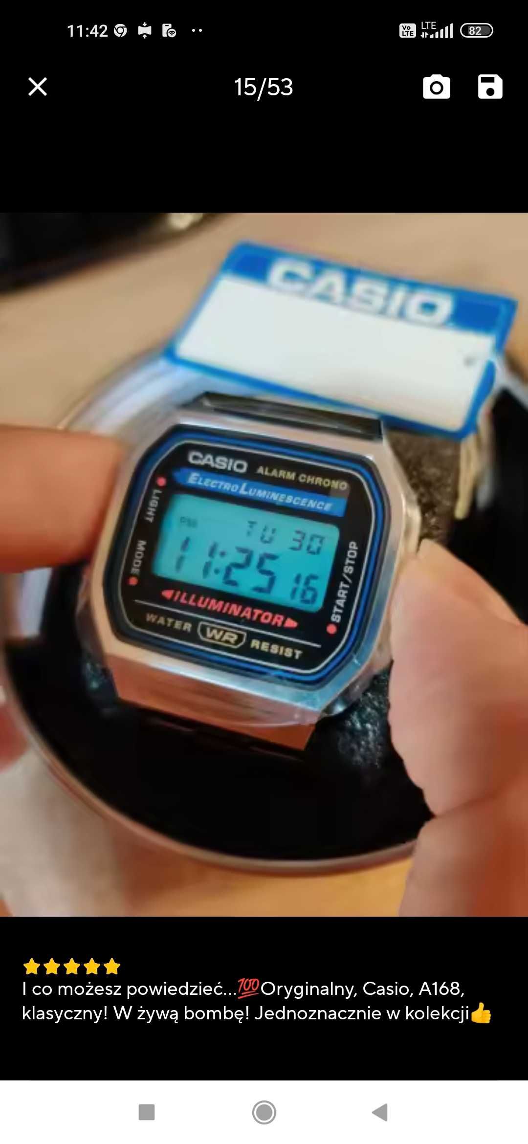 Zegarek elektroniczny Casio klasyk