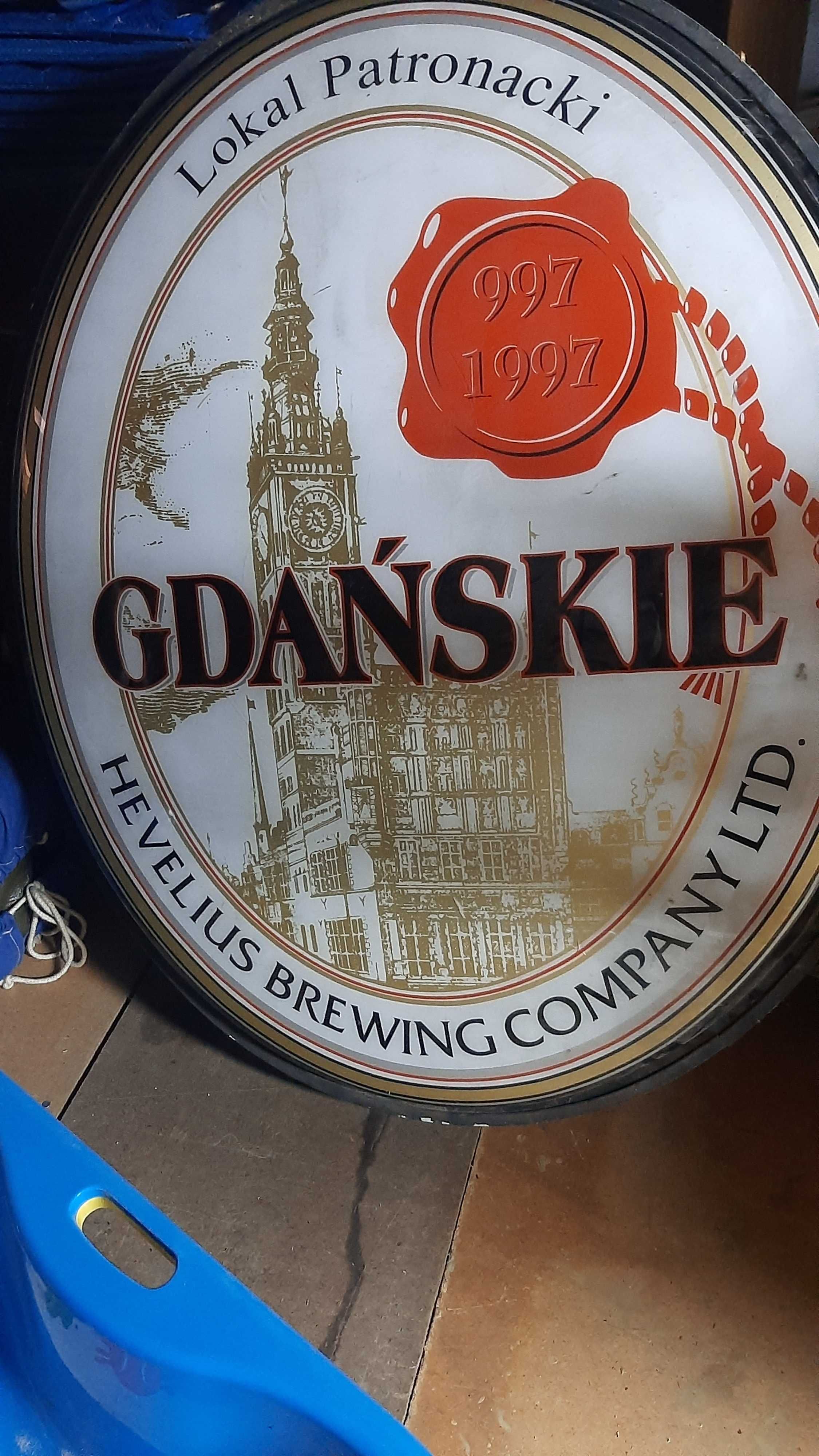 Neon reklamowy piwo Gdańskie
