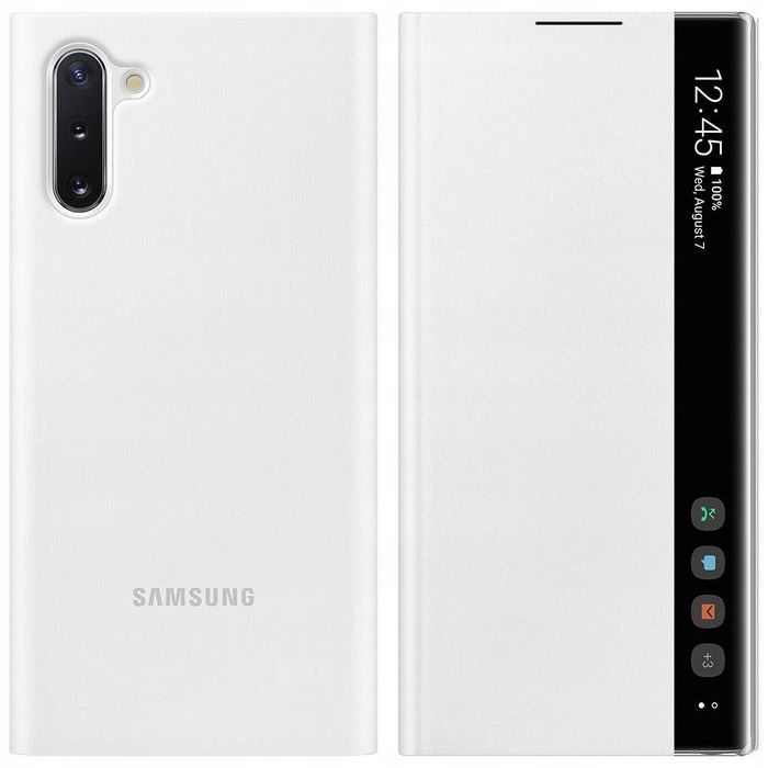 etui Samsung Clear View Cover white / białe do Galaxy Note 10 (N970)