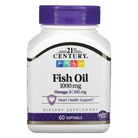 21st Century Риб'ячий жир Омега-3 Fish Oil 1000/1200мг 60/90капсул США