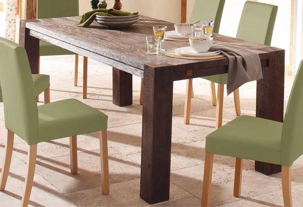 Новий Обідній стіл з натурального дерева, розмір 180 см, новий