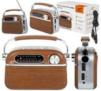 Radio przenośne Retro NIDA BT AM/FM/MP3/USB/SD akumulator 1200mAh