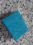Clutch azul e dourada