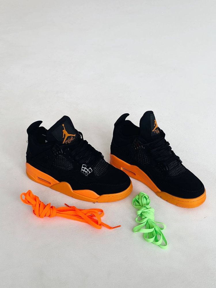 Buty Nike Air Jordan Retro 4 Black Orange 40-45 męskie trampki