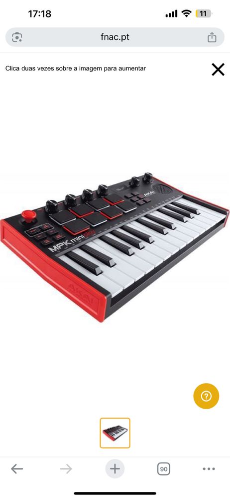 MPK Mini Play 3 Akai - *Como Novo