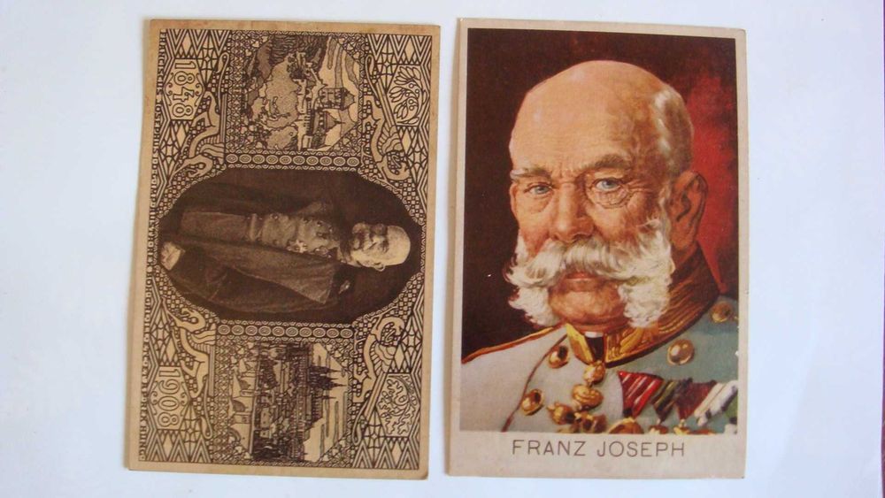Cesarz Franciszek Józef-2 pocztówki Austro-Węgry 1908 r-oryginały