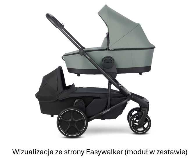 Easywalker Harvey 2 – 2 w 1: komplet: gondola + spacerówka *też dla 2