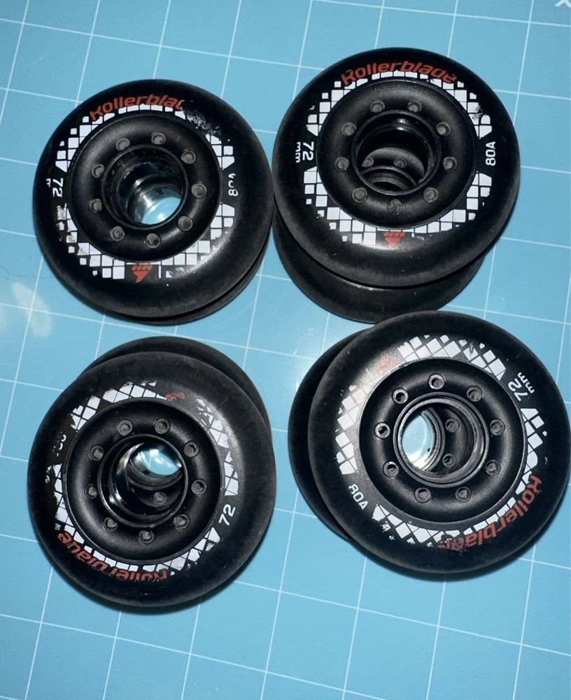 8 sztuk kół do rolek RB Apex 72mm 80A