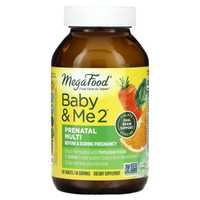 Вітаміни для вагітних, годуючих 120 таблеток MegaFood Baby&me
Baby & M