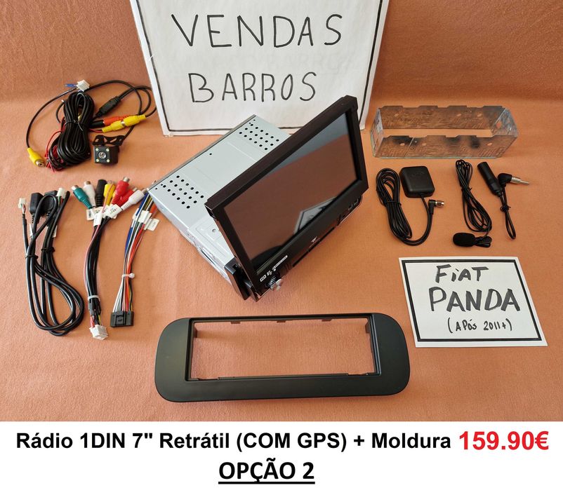 Rádio 2DIN • Fiat PANDA (2003 a 2023) • Android 169/319 GPS