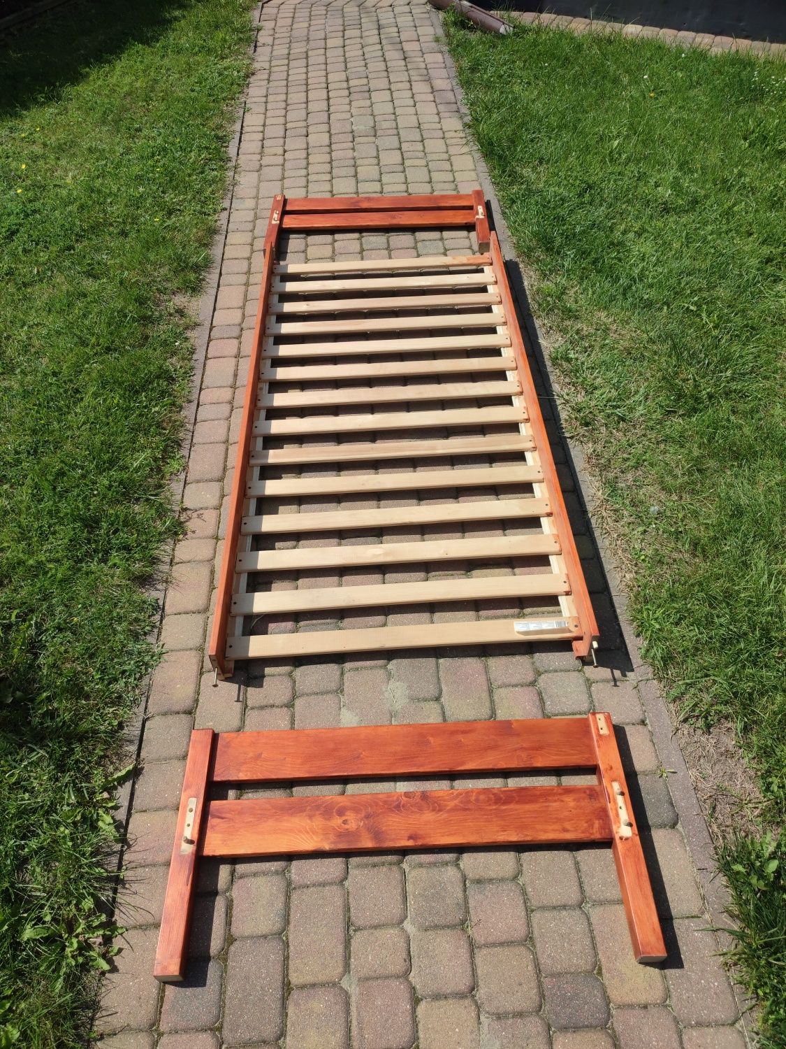 Łóżko drewniane 90x200 + materac