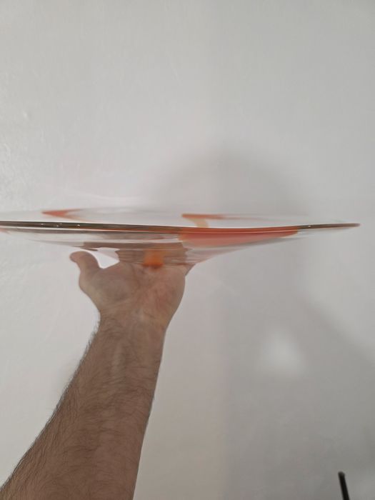 Продам блюдо, на Хелловін!!! d 44-46, масивне скляне, візерунок влитий