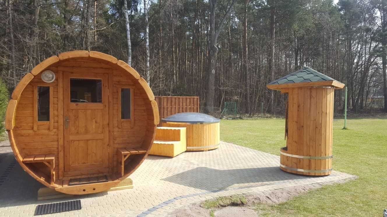 Sauna Beczka 300cm Garden Barrel Sauna Ogrodowa z Piecem - Producent !