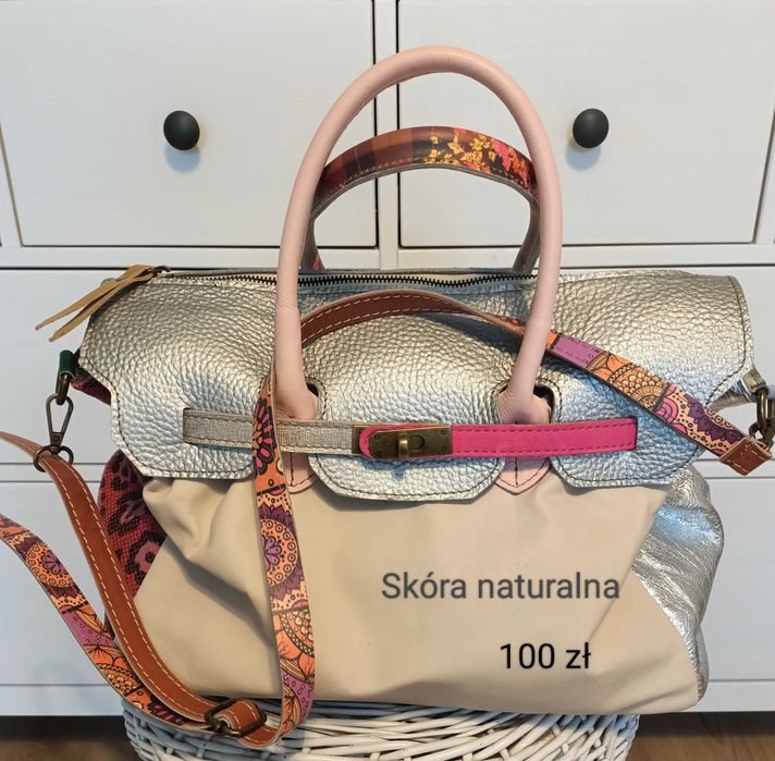 Sprzedam torebkę skóra naturalna. Wielość A4